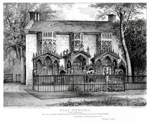 Plas Newydd, near Llangollen, Seat of the Late Lady Eleanor Butler and Miss Sarah Ponsonby, printed by Charles Joseph Hullmandel